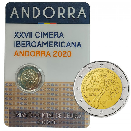 2020 * 2 Euro ANDORRA"XXVII Vertice Iberoamericano" FDC