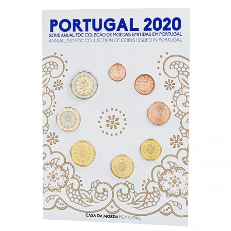 2020 * PORTOGALLO Divisionale Ufficiale Euro FDC