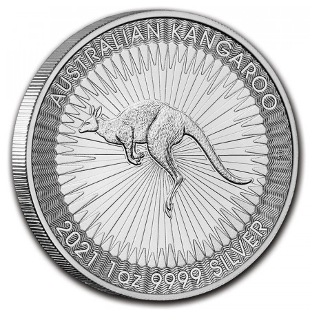 2021 * 1 Dollaro Argento 1 OZ Canguro Australia "Perth Mint" FDC