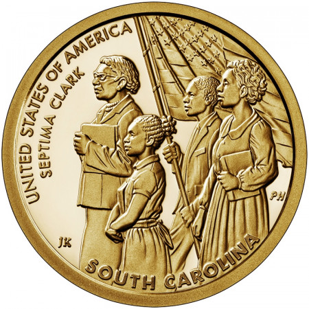 2020 * 1 Dollaro Stati Uniti "American Innovation - South Carolina - Septima Clark" UNC