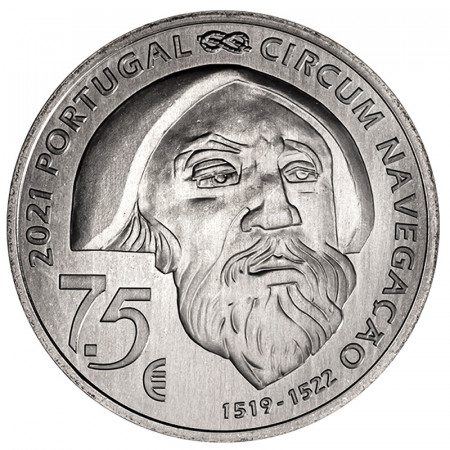 2021 * 7,50 Euro Argento PORTOGALLO "V Centenario della Circumnavigazione di Magellano" UNC