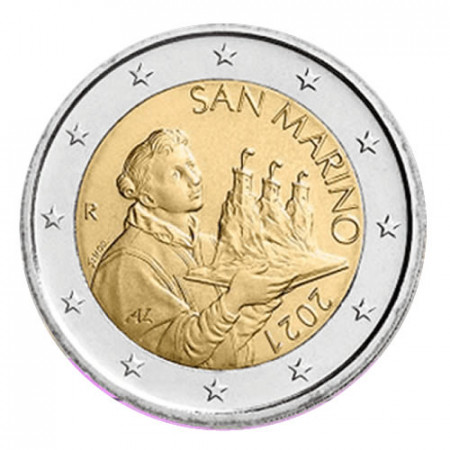 2021 * 2 Euro SAN MARINO "Ritratto del Santo Marino" UNC