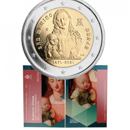 2021 * 2 Euro SAN MARINO "550° Anniversario della Nascita di Albrecht Dürer" FDC