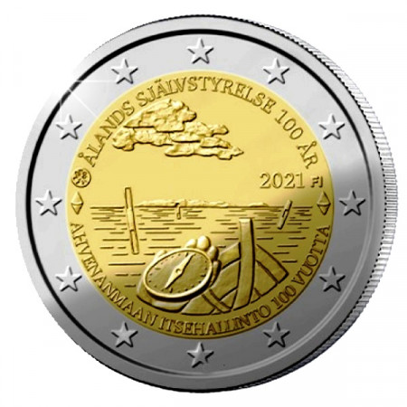 2021 * 2 Euro FINLANDIA "100º Autogoverno delle Isole Åland" UNC