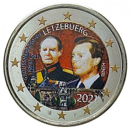 2021 * 2 Euro LUSSEMBURGO "100 Nascita del Granduca Giovanni" Colorato