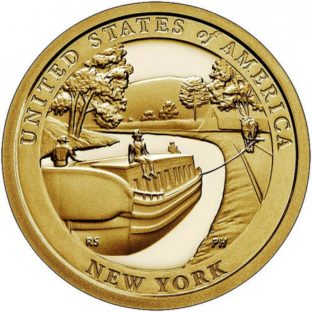 2021 * 1 Dollaro Stati Uniti "American Innovation - New York - Erie Canal" UNC