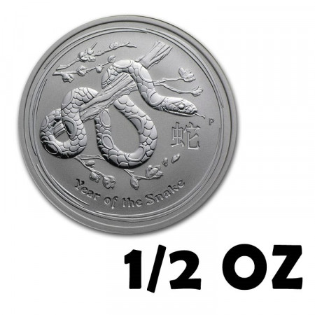 2013 P * 50 Cents Argento 1/2 OZ Australia "Anno del Serpente" FDC