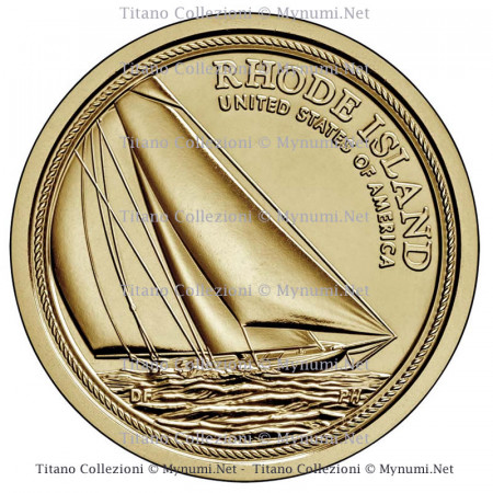 2022 * 1 Dollaro Stati Uniti "American Innovation - Rhode Island - Reliance Yacht" UNC