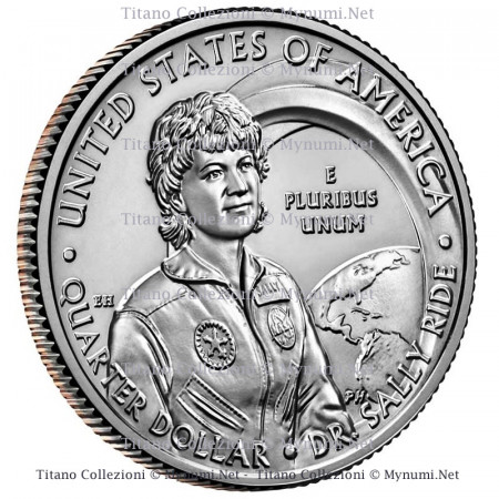 2022 * Quarto di Dollaro (25 Cents) Stati Uniti "American Women Quarters - Dr. Sally Ride" UNC