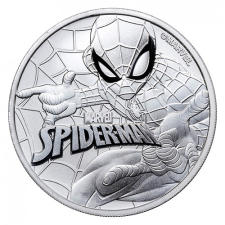 2017 * 1 Dollar Argento 1 OZ Tuvalu "Marvel - Spiderman" FDC