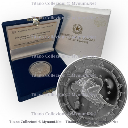 2003 * 10 Euro Argento ITALIA "Presidenza Italiana Unione Europea" FDC