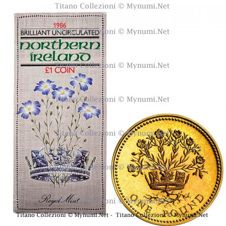 1986 * 1 Pound Gran Bretagna "Northern Ireland - Royal Mint" FDC