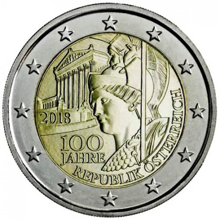 2018 * 2 Euro AUSTRIA "100º Anniversario della Repubblica" UNC