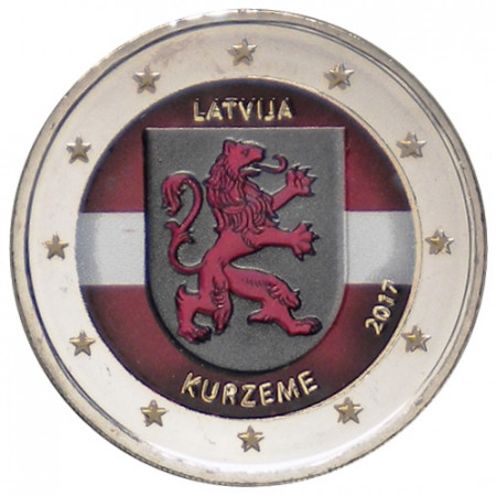 2017 * 2 Euro LETTONIA "Regioni della Lettonia - Kurzeme" (2/4) Colorato