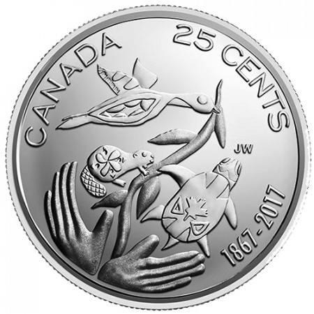 2017 * Quarto di Dollaro (25 Cents) Canada "150th Anniversary - My Canada, My Inspiration" UNC