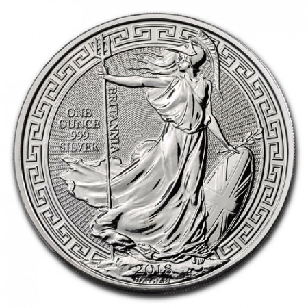 2018 * 2 Pounds Argento 1 OZ Gran Bretagna "Britannia - Oriental Border" FDC