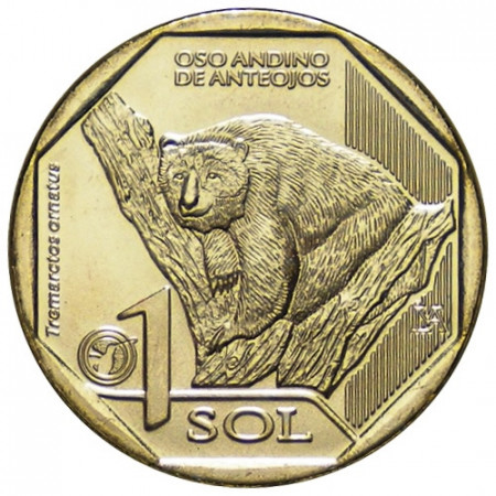 2017 * 1 Sol Perù "Spectacled Bear" UNC