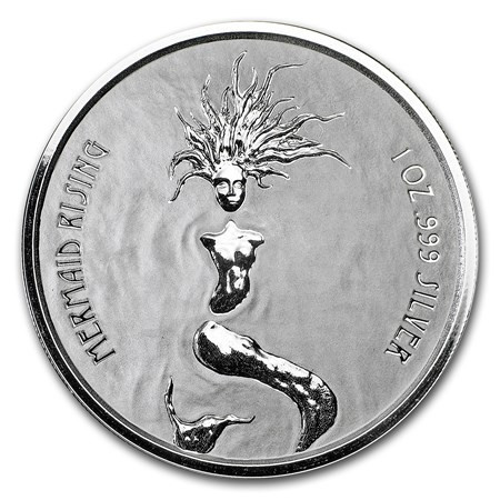 2018 * 1 Dollar Argento 1 OZ Fiji "Mermaid Rising" FDC