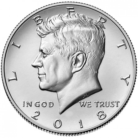 2018 * Half Dollar (50 Cents) Stati Uniti "Kennedy" UNC