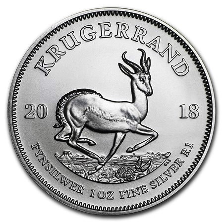 2018 * 1 Troy Oz Argento 1 OZ Sudafrica "Krugerrand" FDC