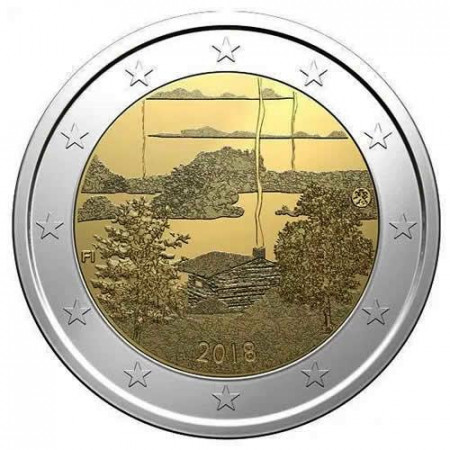 2018 * 2 Euro FINLANDIA "Cultura Finlandese della Sauna" UNC