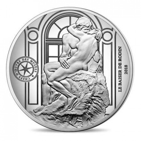 2018 * 10 Euro FRANCIA "Il Bacio di Rodin" PROOF