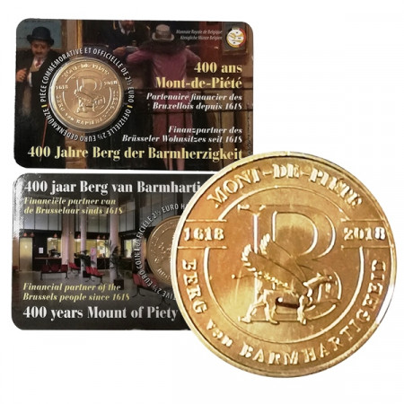 2018 * 2,5 Euro BELGIO "400° Anniversario del Monte della Pietà" Coincard