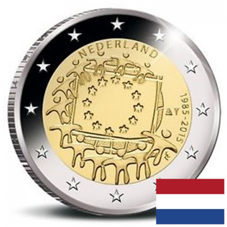 2015 * 2 Euro OLANDA "30º Anniversario della Bandiera Europea"