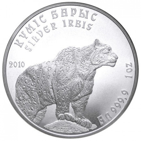 2010 * 1 tenge 1 OZ Kazakistan Leopardo delle nevi