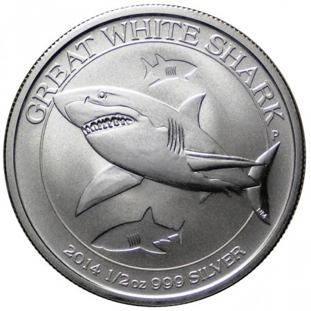 2014 * 50 centesimi Australia 1/2 OZ grande squalo bianco