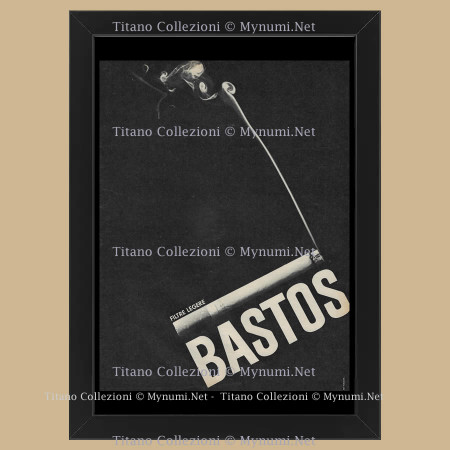 1971 * Pubblicità Originale 'Bastos - Filtre Légère' in Cornice