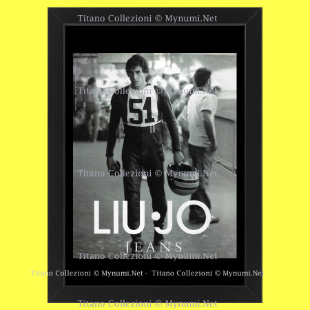 Anni ' 00  * Pubblicità Originale "Liu Jo Jeans, Ayrton Senna" Cornice