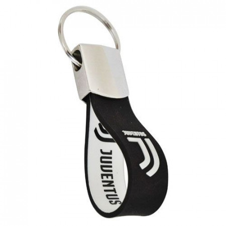 Portachiavi * Sport “Juventus - Logo" Merchandise Ufficiale (JU1105) Gomma chiusura metallo