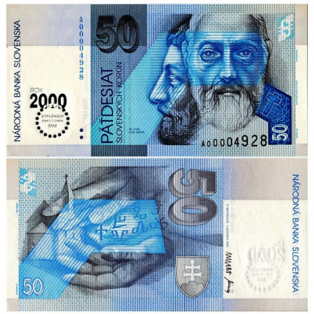 1993 (2000) * Banconota Slovacchia 50 Korun "Millennium" (p35) FDS