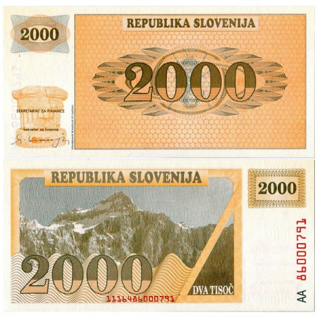 1991 * Banconota Slovenia 2000 Tolarjev  (p9A) FDS