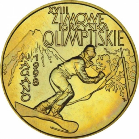 1998 * 2 zlote Polonia - XVIII Giochi Olimpici Invernali Nagano