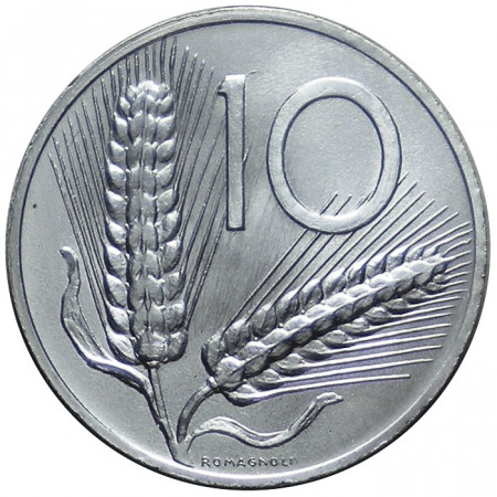 1954 * 10 Lire Italia Repubblica spighe
