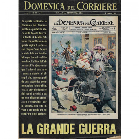 1964 * La Domenica Del Corriere (N°18) "La Grande Guerra" Rivista Originale