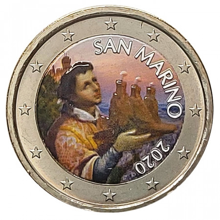 2020 * 2 Euro SAN MARINO "Ritratto del Santo Marino" Colorato