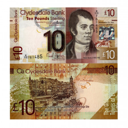 2009 * Banconota Scozia 10 pound FDS