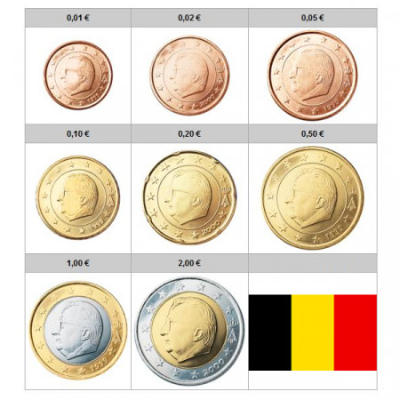 2007 * Serie 8 monete euro BELGIO