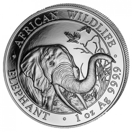 2018 * 100 Shillings Argento 1 OZ Somalia "Elefante" FDC