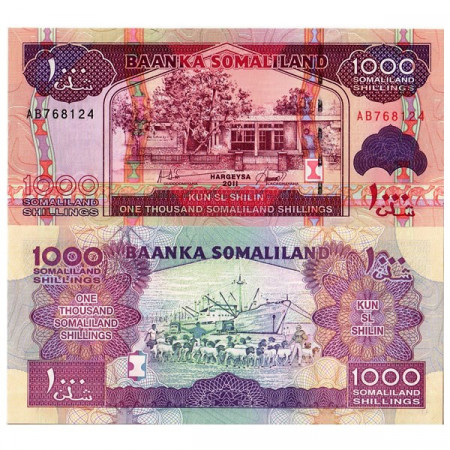 2011 * Banconota Somaliland 1000 Shillings "Port of Berbera" (p20a) FDS