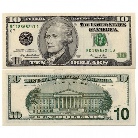 1999 * Banconota Stati Uniti 10 dollari G FDS Chicago