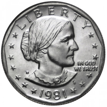 1981 * 1 Dollaro Stati Uniti (D) Susan B. Anthony Denver