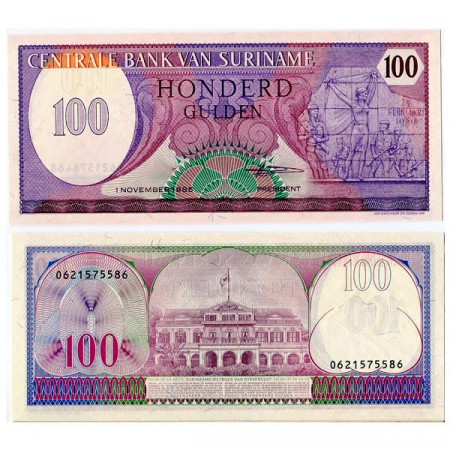 1985 * Banconota Suriname 100 Gulden (p128b) FDS