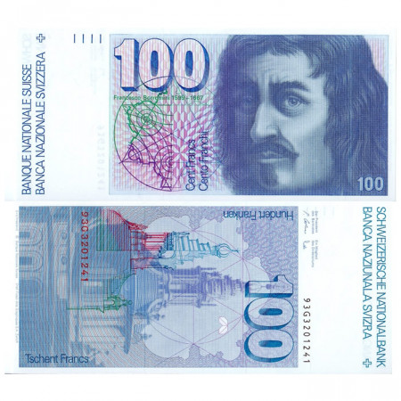 1993 * Banconota Svizzera 100 Franken - Firma 61 FDS