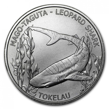 2018 * 5 Dollars Argento 1 OZ Tokelau "Mago Takuta - Leopard Shark" FDC