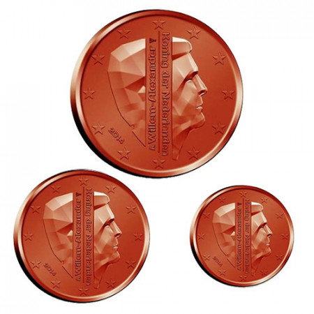 2014 * Set OLANDA 5, 2 e 1 centesimi Re Guglielmo Alessandro