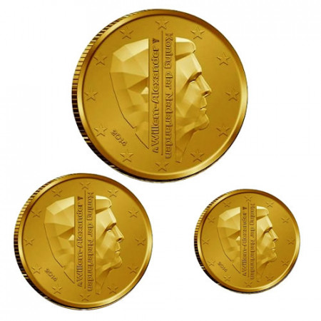 2014 * Set OLANDA 50, 20 e 10 centesimi Re Guglielmo Alessandro